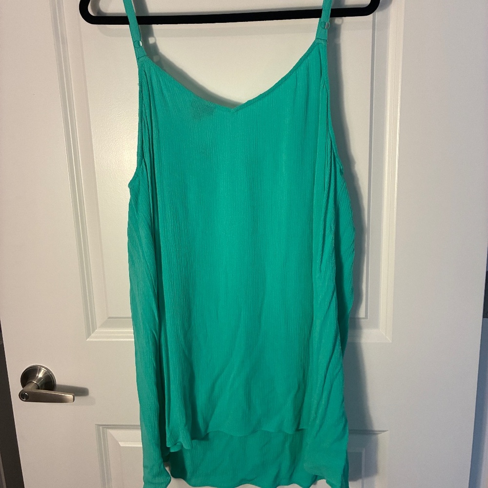 Torrid Size 3 Teal Green Casual Tank Top Boho